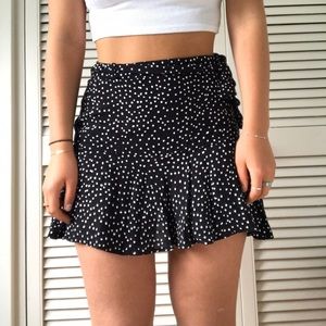 Zara Polka Dot Flowy Skort